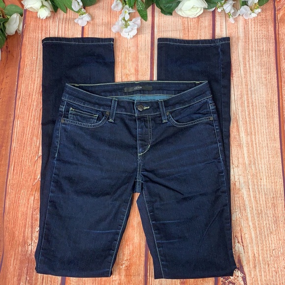 Joes "Gina" Slim Fit Mini Boot Dark Wash Jeans J88 - Picture 2 of 8